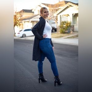 Chelsea Cardigan -Charcoal